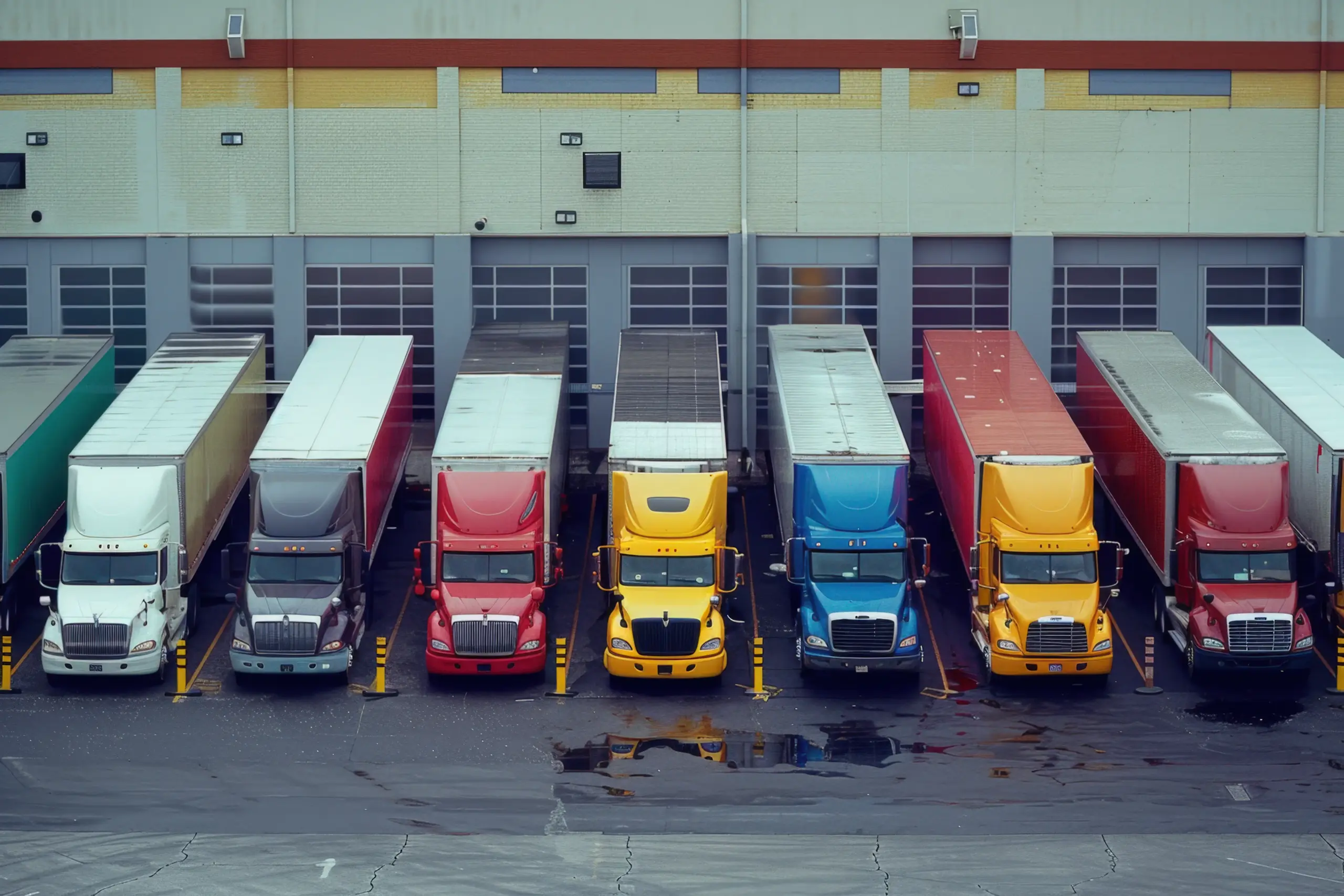 TQM Logistics Day Cabs unloading freight